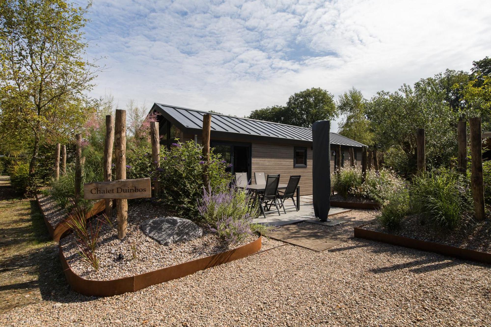 Modern Ingericht Chalet Op Groen Park Op De Veluwe Epe Luaran gambar