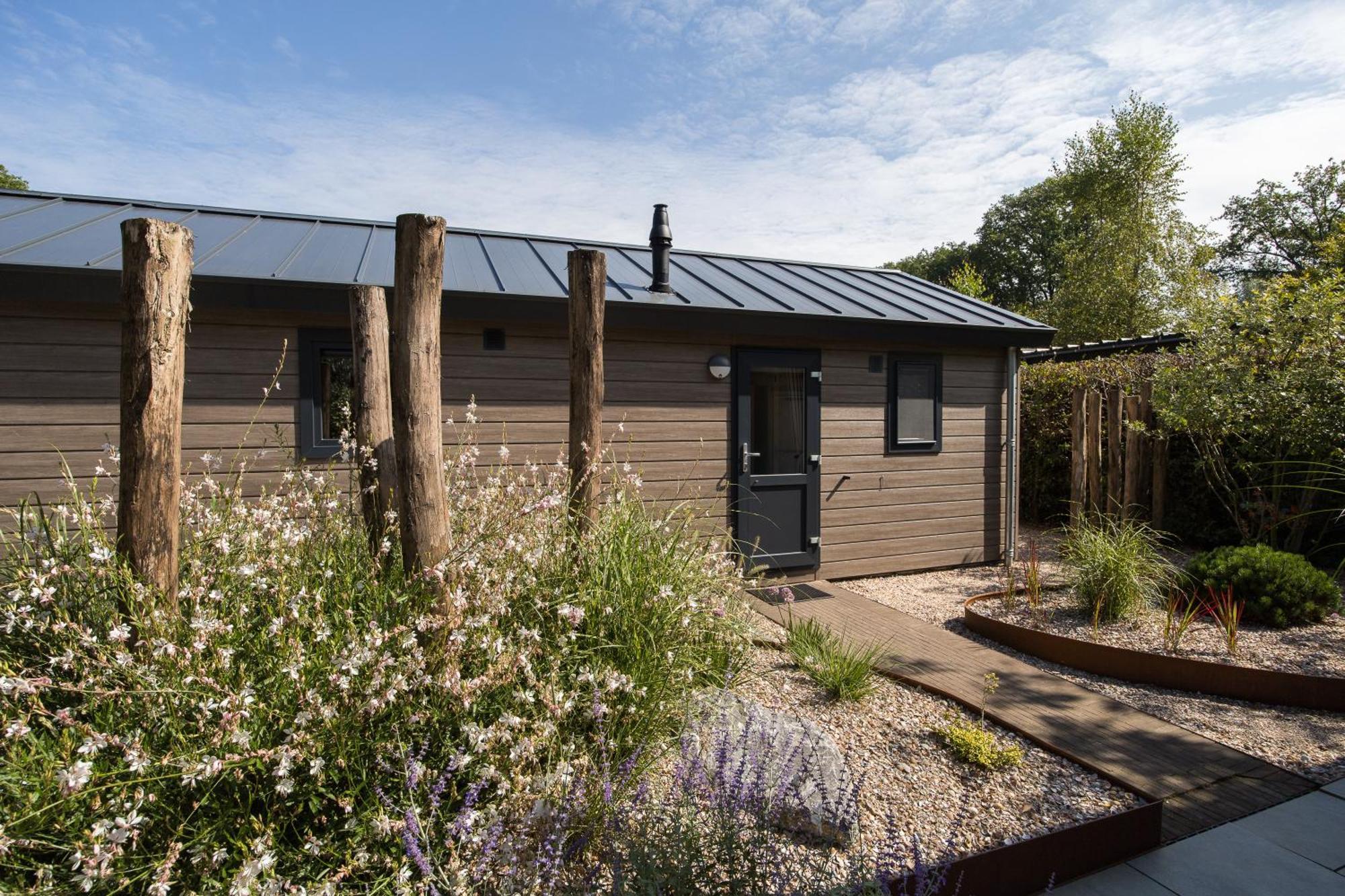 Modern Ingericht Chalet Op Groen Park Op De Veluwe Epe Luaran gambar