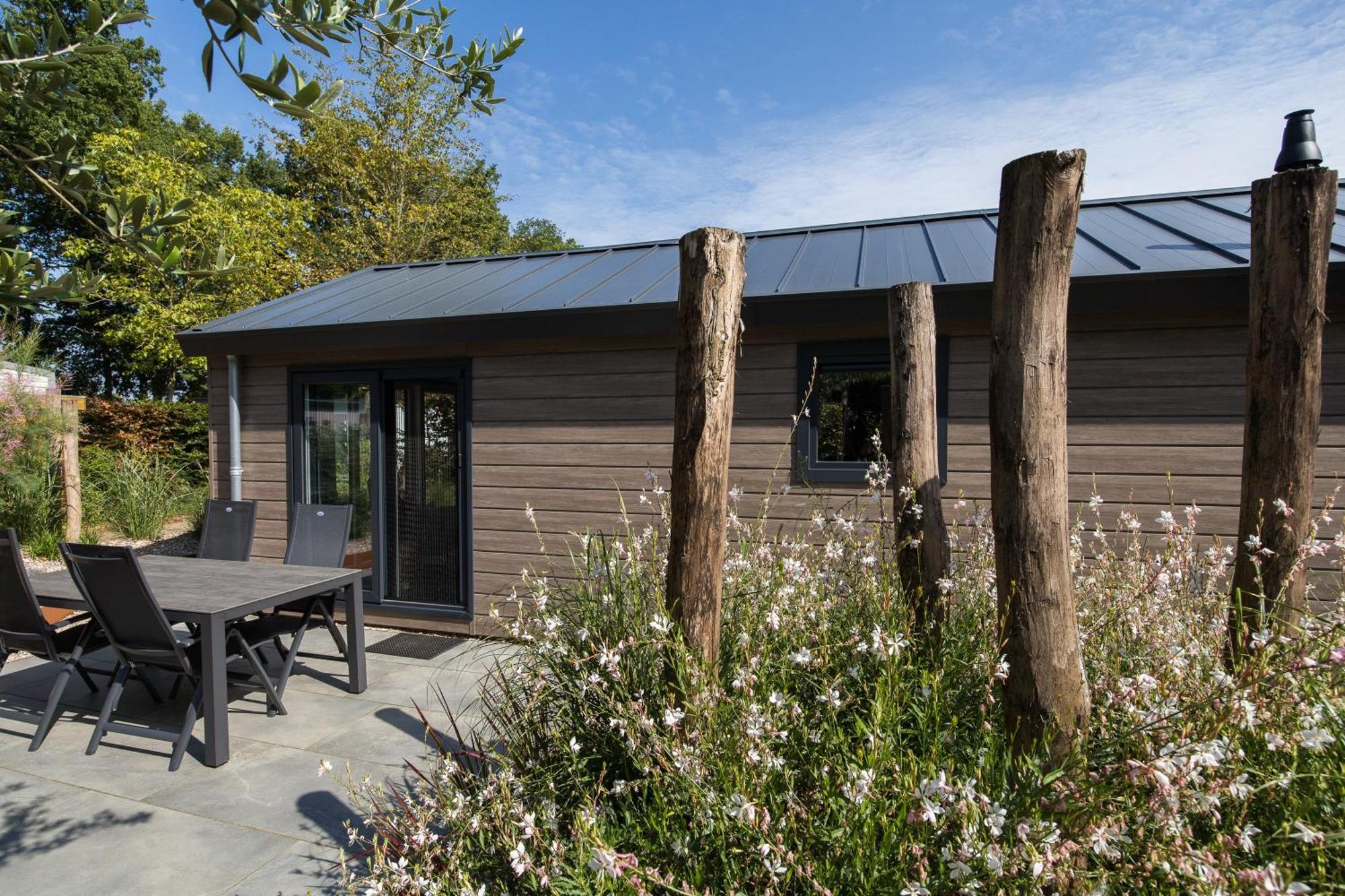 Modern Ingericht Chalet Op Groen Park Op De Veluwe Epe Luaran gambar